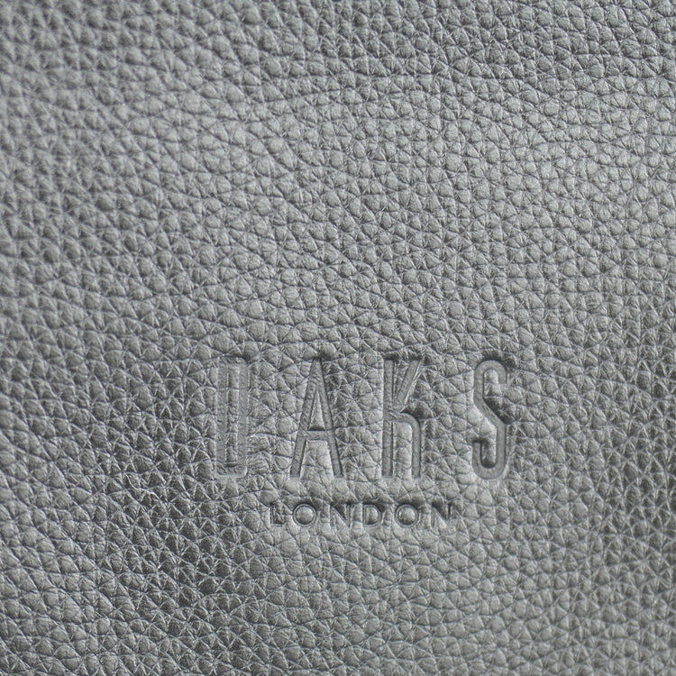 DAKS London Men's messenger Bag black Genuine Italian Leather