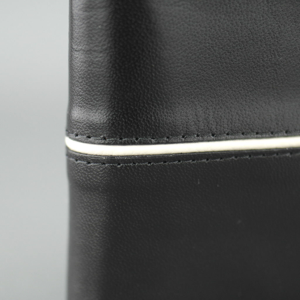 Edward Robertson London black goat leather wallet card holder