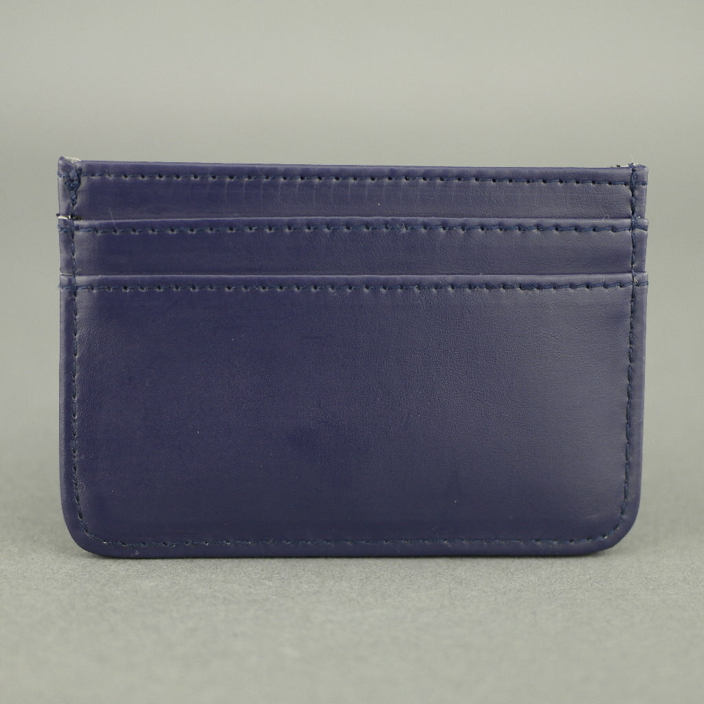 Crooks & Castles Los Angeles Bronson Navy Leather Card Holder