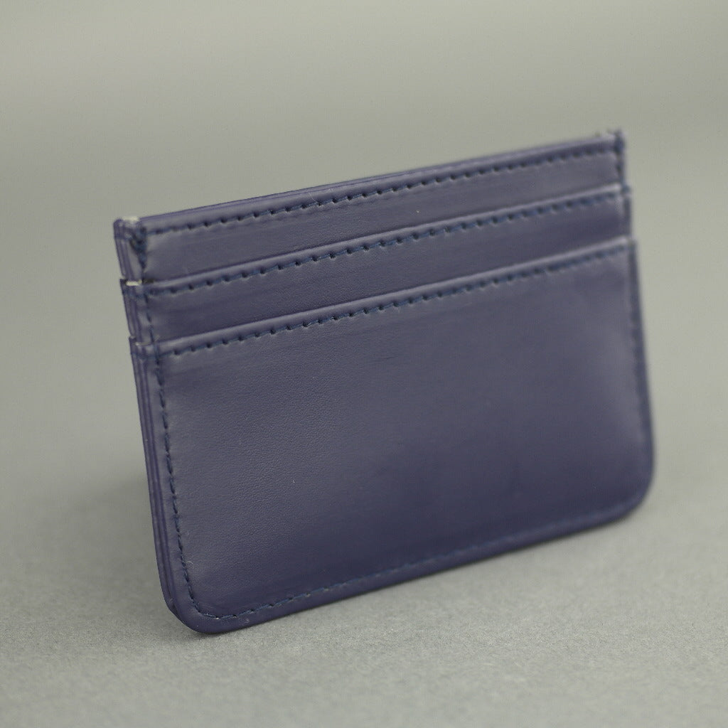 Crooks & Castles Los Angeles Bronson Navy Leather Card Holder
