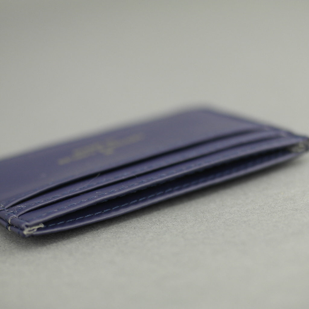 Crooks & Castles Los Angeles Bronson Navy Leather Card Holder