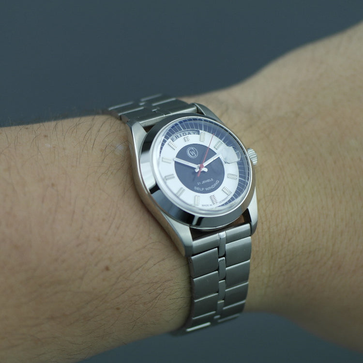 Constantin Weisz Edición Limitada Reloj de pulsera automático 21 joyas brazalete de acero inoxidable