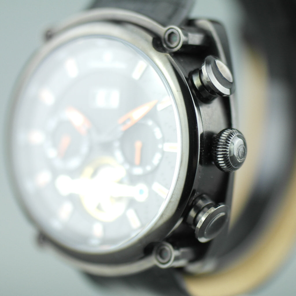 Constantin Weisz Automatik-Armbanduhr mit offenem Herz und Lederarmband