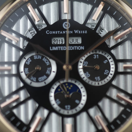 Constantin Weisz Edición limitada Reloj de pulsera automático chapado en oro Día Noche
