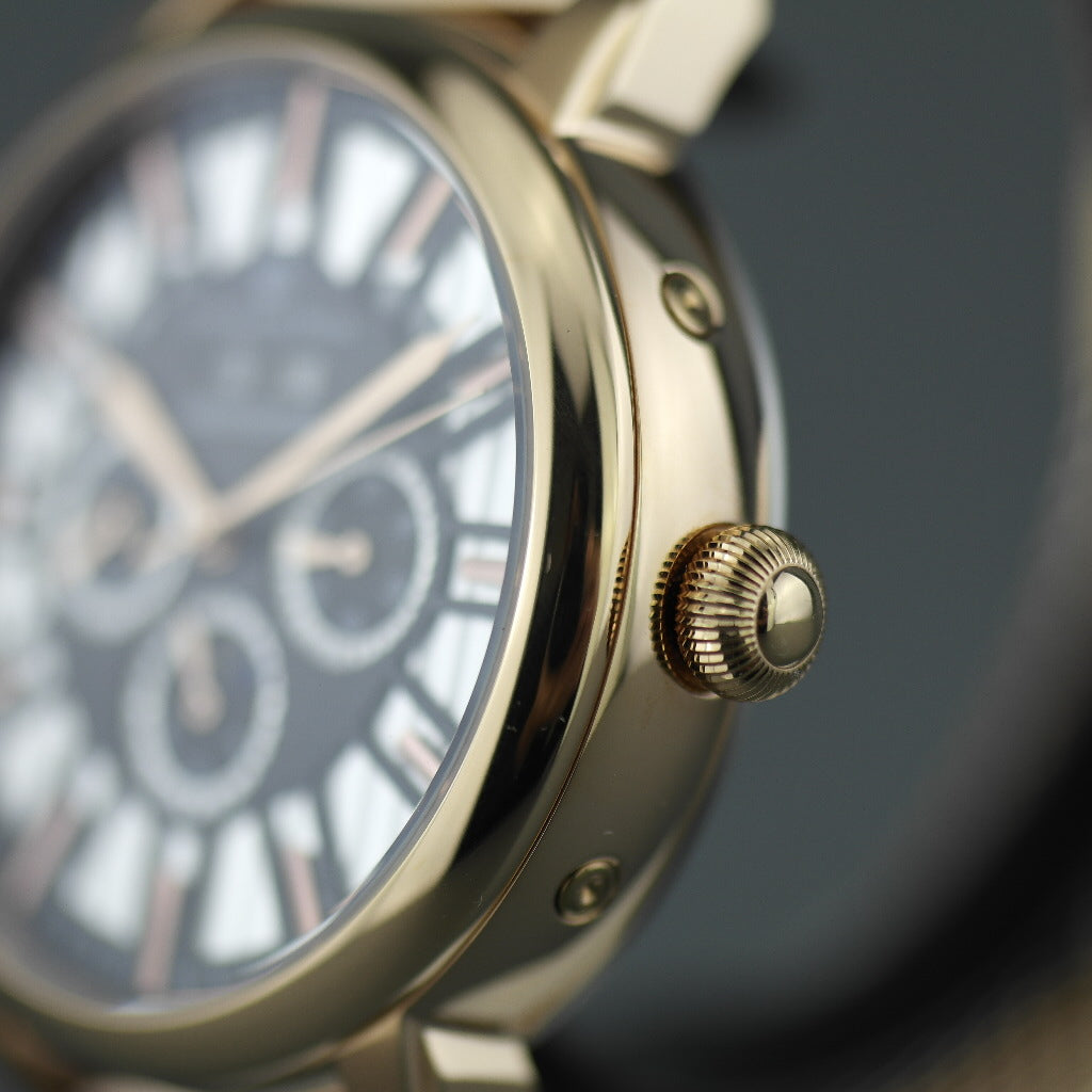 Constantin Weisz Limited Edition vergoldete Automatik-Armbanduhr Day Night