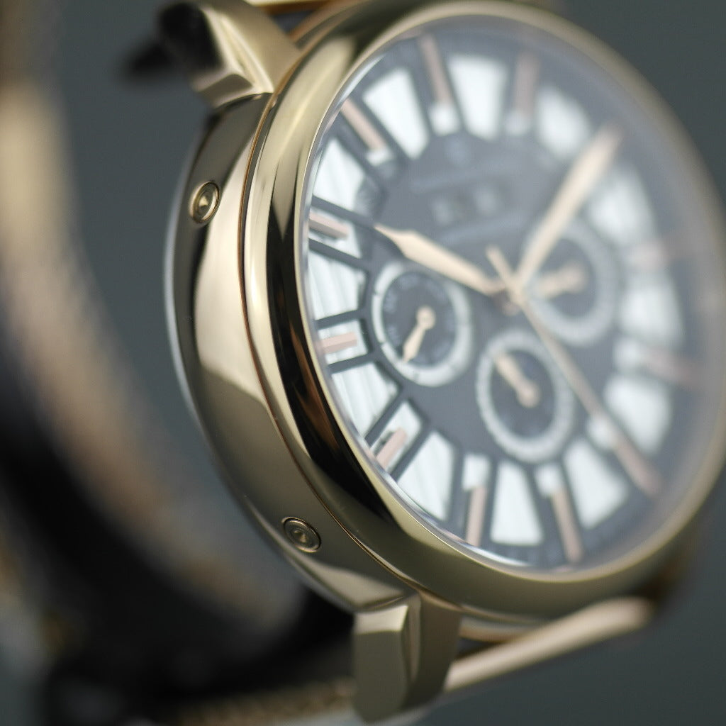 Constantin Weisz Limited Edition gold plated Automatic wrist watch Day Night