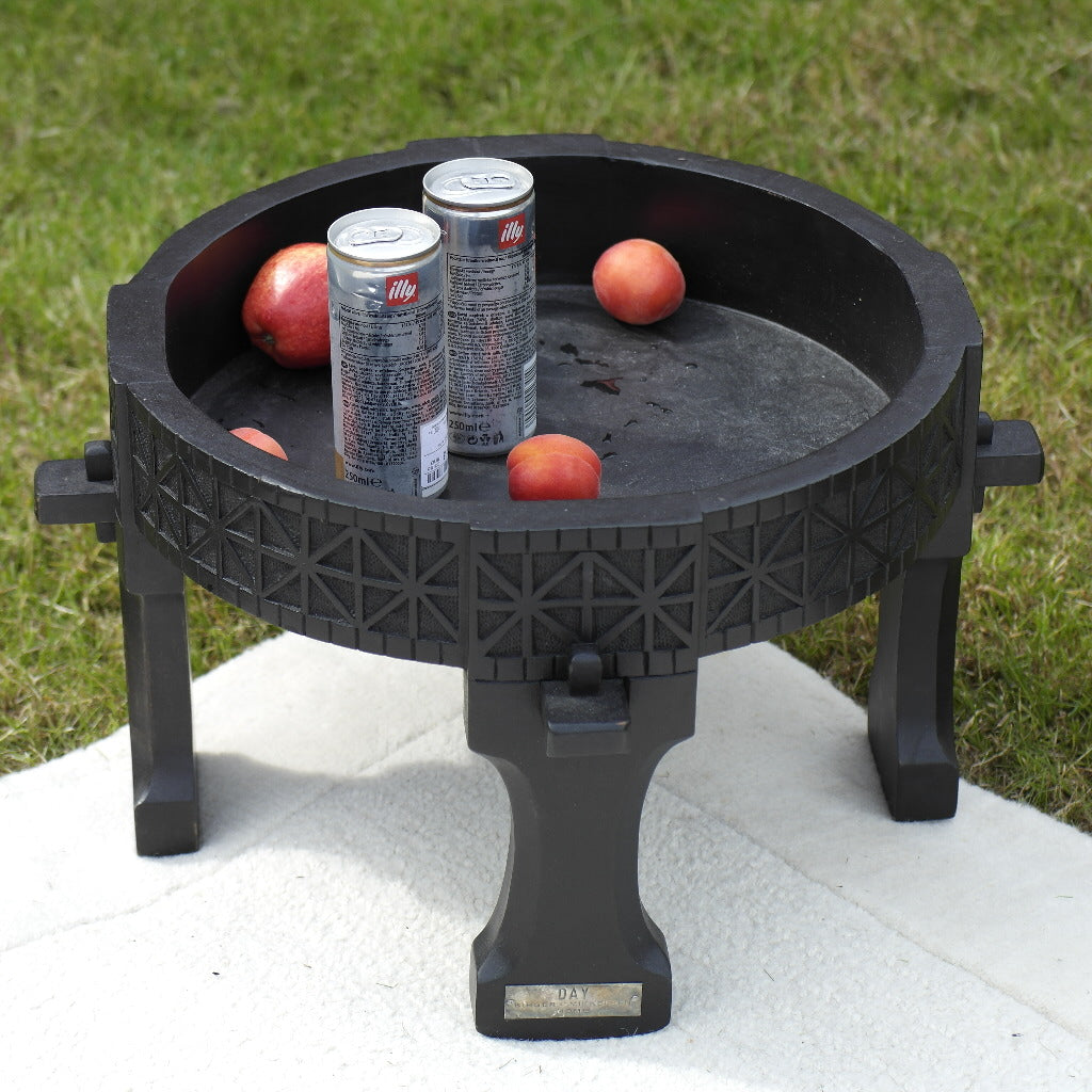 Rustic black party Massa Wooden Tray table from DAY Birger Et Mikkelsen Home