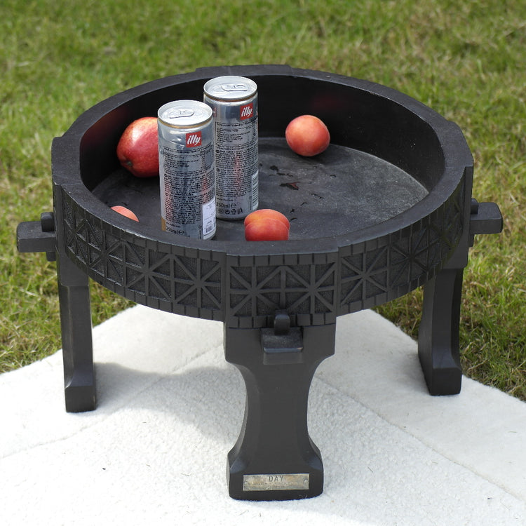 Luxury rustic black party Massa Wooden Tray table from DAY Birger Et Mikkelsen Home