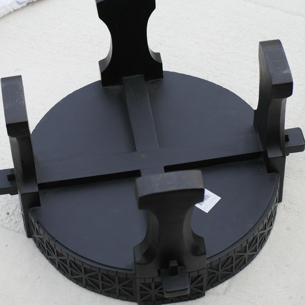 Rustic black party Massa Wooden Tray table from DAY Birger Et Mikkelsen Home