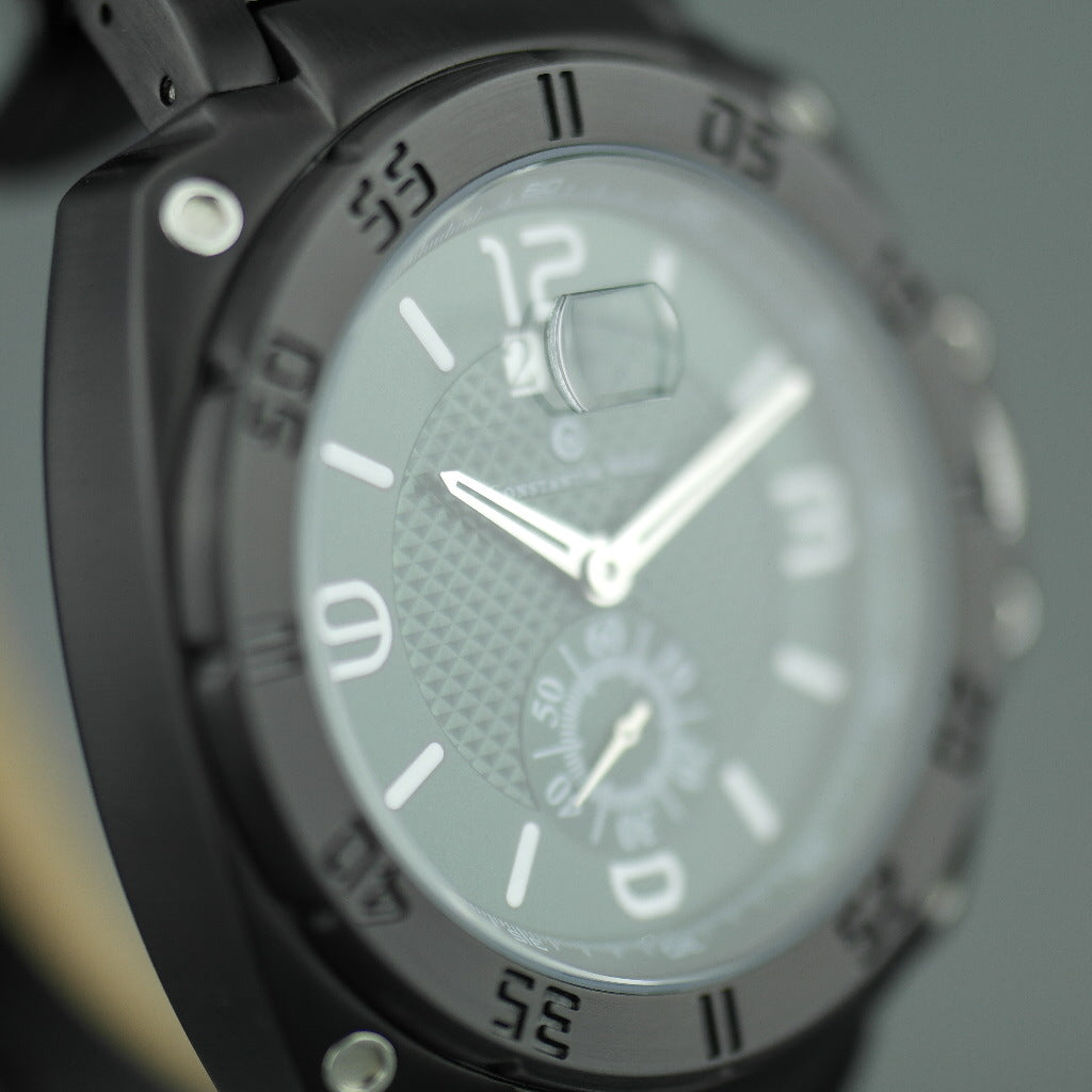 Constantin Weisz 20 jewels Gent's Automatic wrist watch British Rase green dial and leather strap