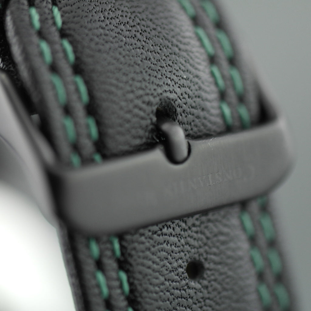 Constantin Weisz 20 jewels Gent's Automatic wrist watch British Rase green dial and leather strap