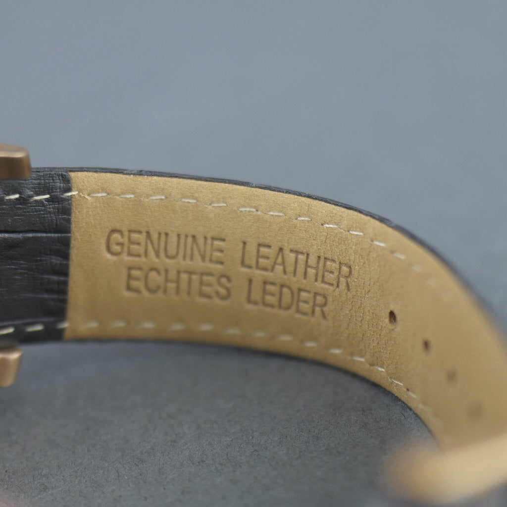 Constantin Weisz 35 Jewels vergoldete Automatik-Armbanduhr für Herren mit beweglicher Sonne und blauer Emaille