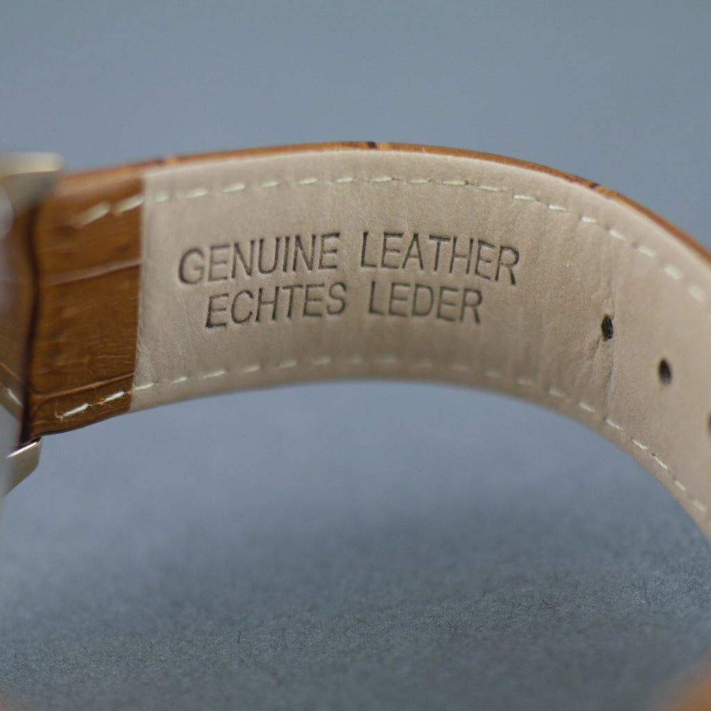 Constantin Weisz 24 Jewels vergoldete Automatik-Armbanduhr Day Night für Herren mit Holzzifferblatt