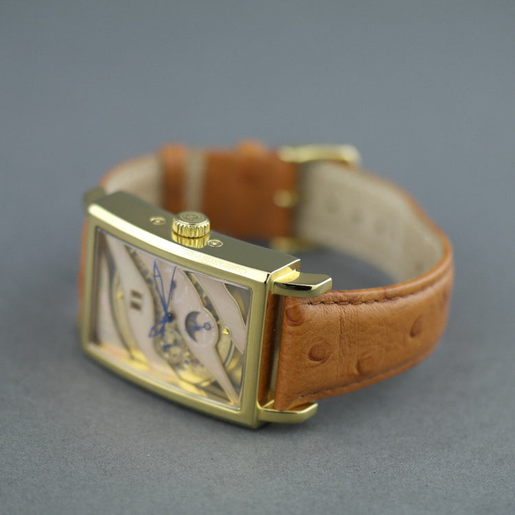 Constantin Weisz Gent's Automatic gold plated wrist watch with Nacre dial