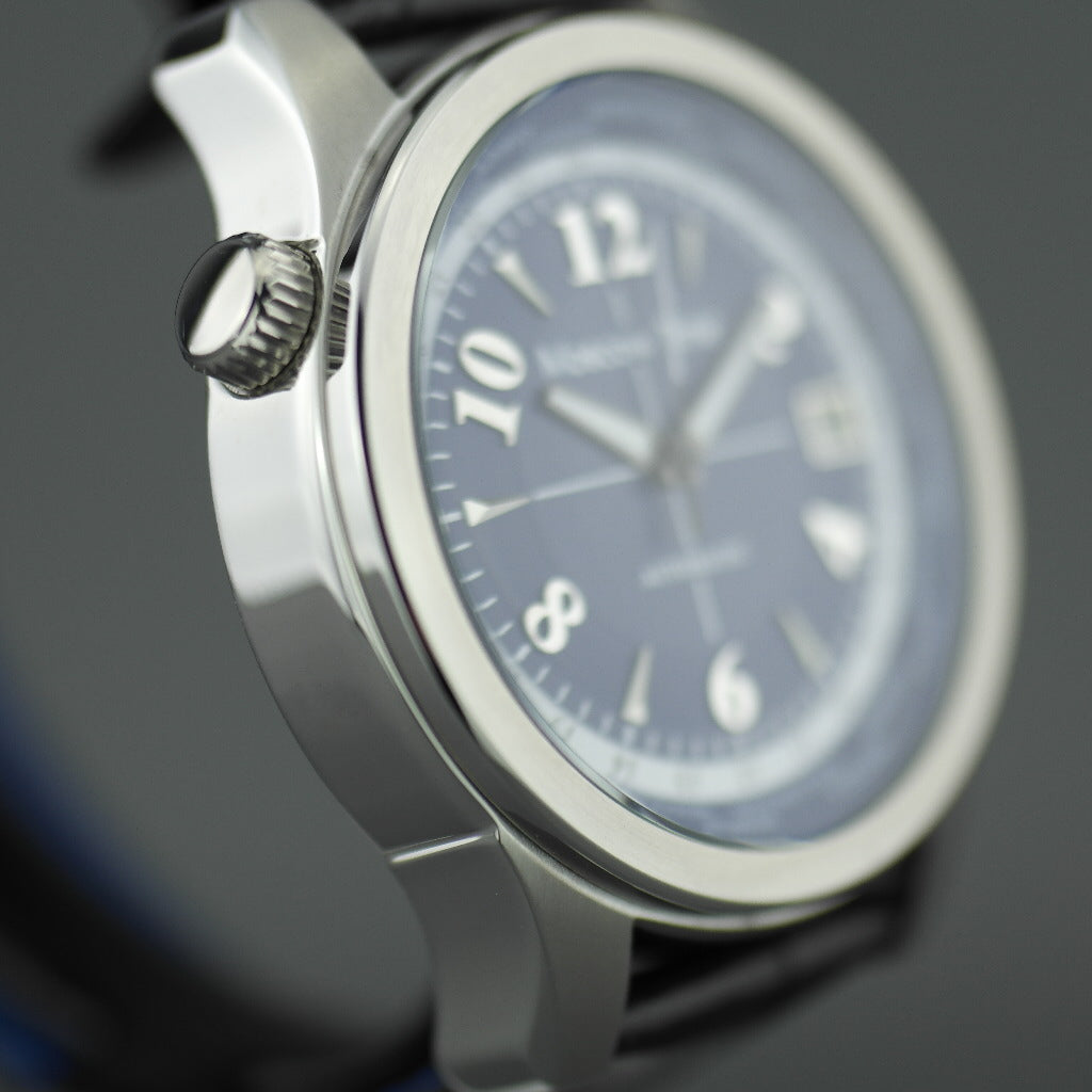 Moskauer Zeit, Weltzeituhr, 27 Steine, automatische Herrenarmbanduhr, blaues Zifferblatt 