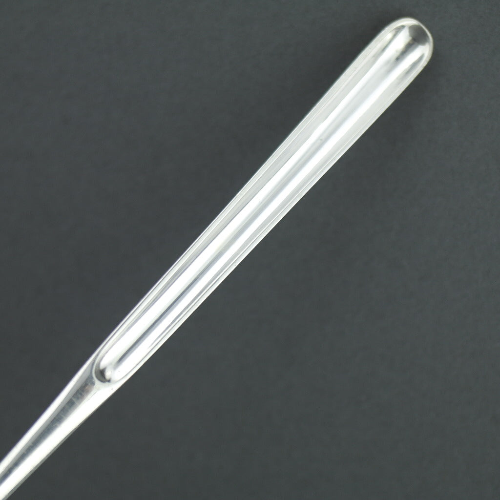 Cuchara de cuchara de médula de plata de ley antigua de Dinamarca con cresta cruzada de esmalte