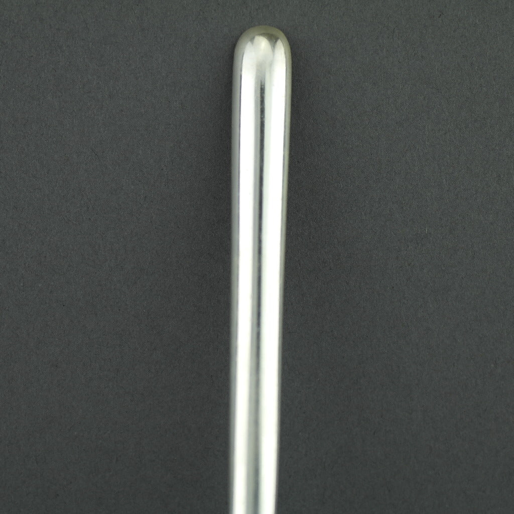 Cuchara de cuchara de médula de plata de ley antigua de Dinamarca con cresta cruzada de esmalte