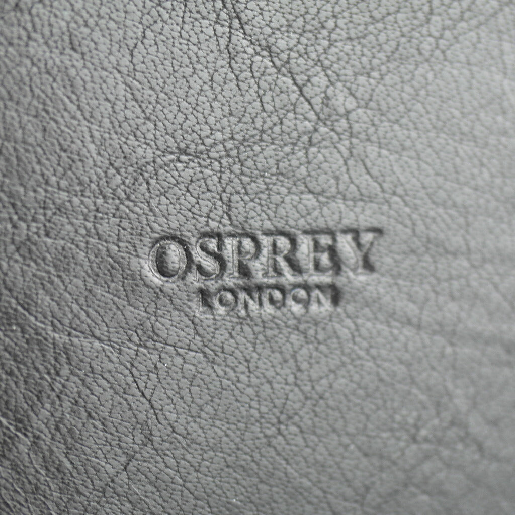 OSPREY London by Graeme Ellisdon black genuine leather coin tray - Glazed Calf