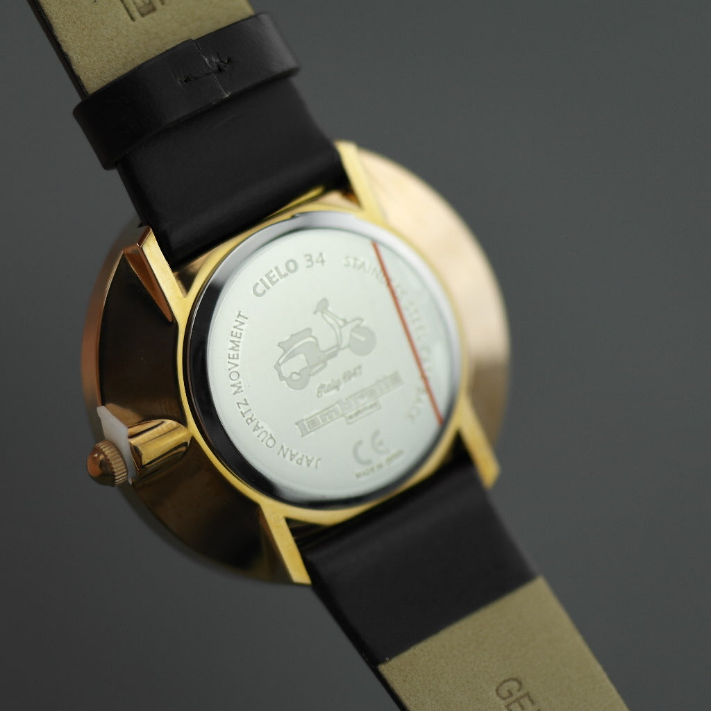 Reloj Lambretta Cielo Moro Oro Rosa con correa de piel