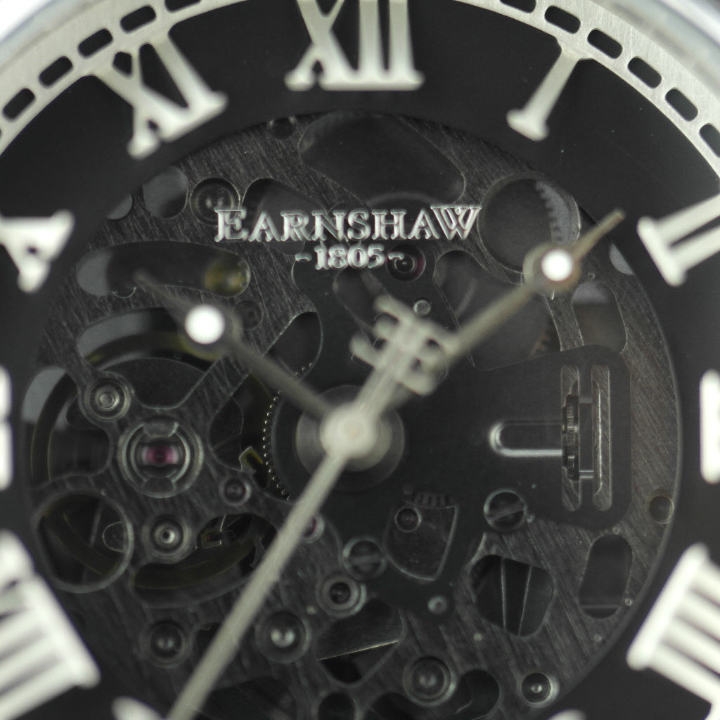 Thomas Earnshaw Longitude Alta Skeleton Automatic wrist watch leather strap