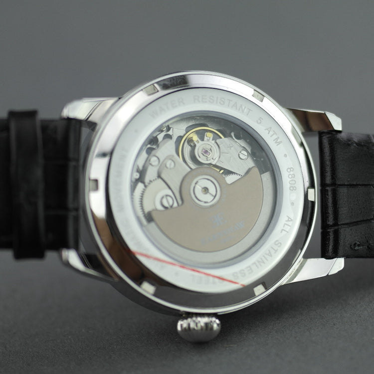 Thomas Earnshaw Longitude Alta Skeleton Automatic wrist watch leather strap