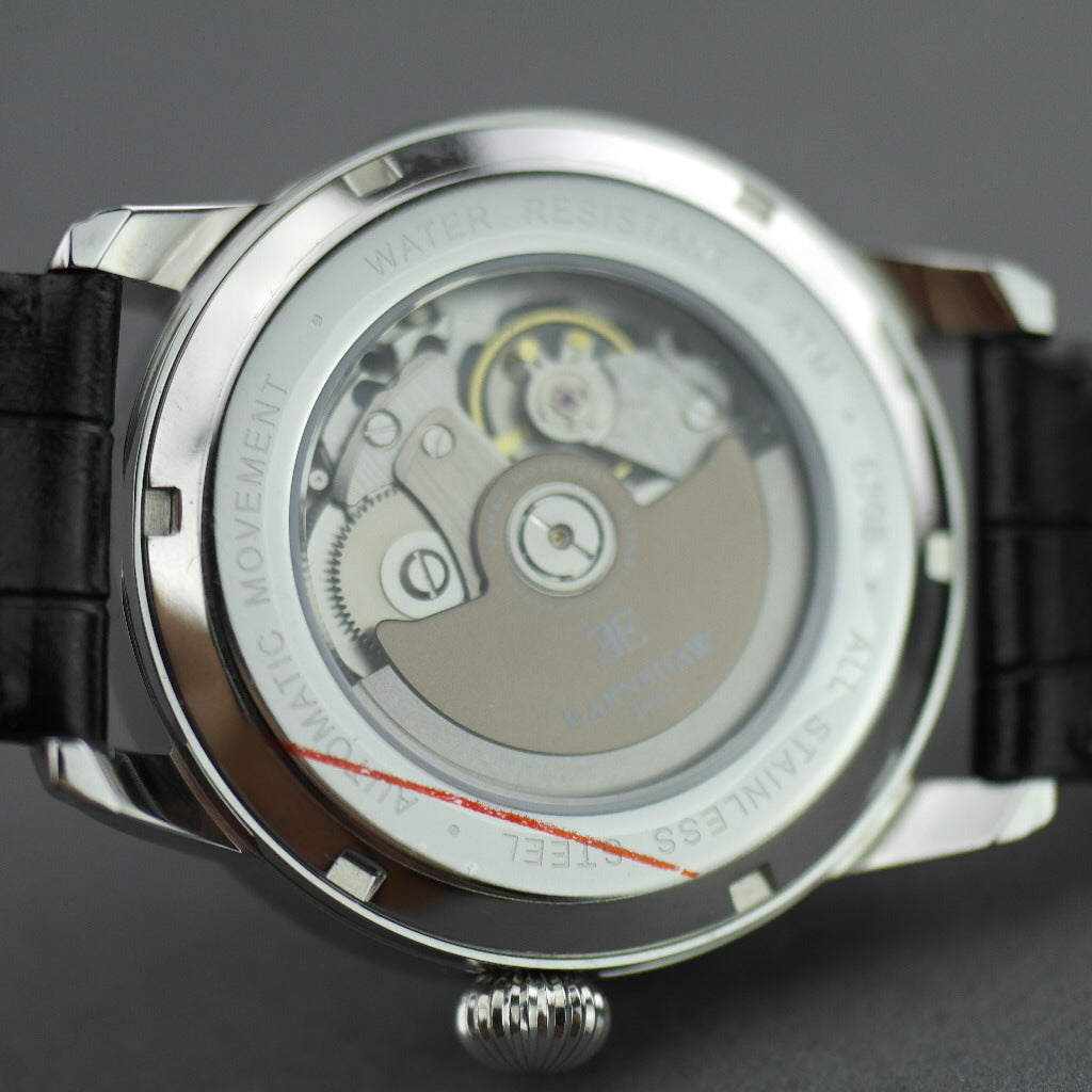 Thomas Earnshaw Longitude Alta Skeleton Automatic wrist watch leather strap