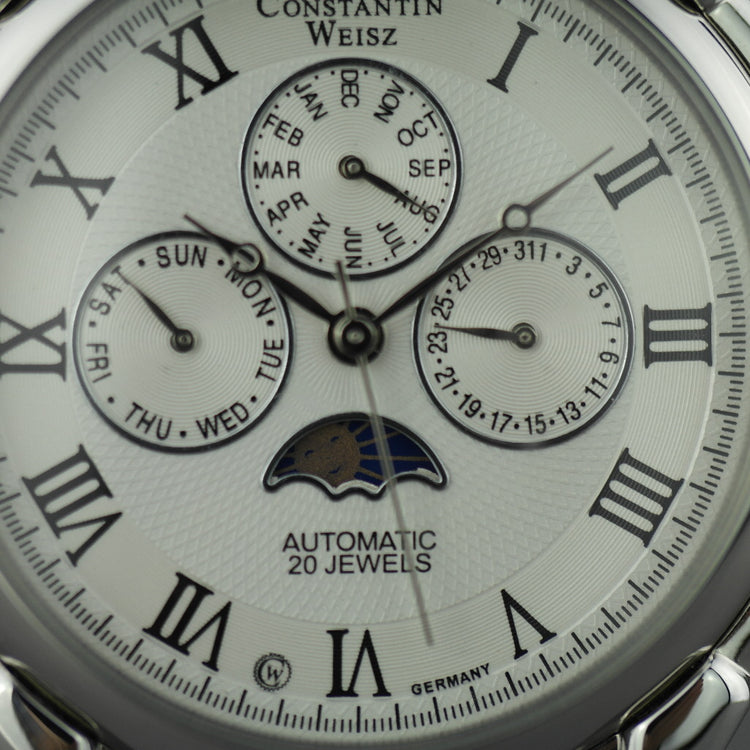 Constantin Weisz Reloj de pulsera automático de 20 joyas con brazalete