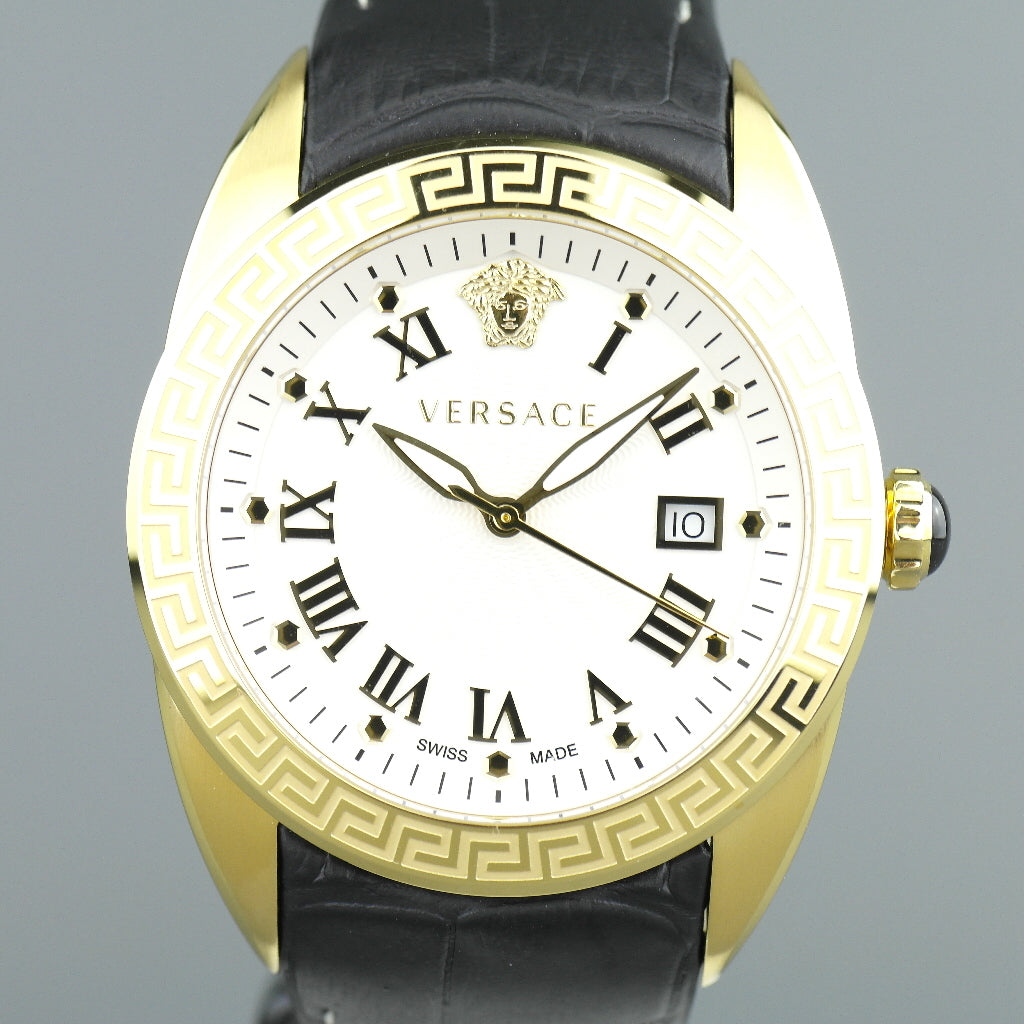 Versace V-Sport II gold plated wristwatch with strap