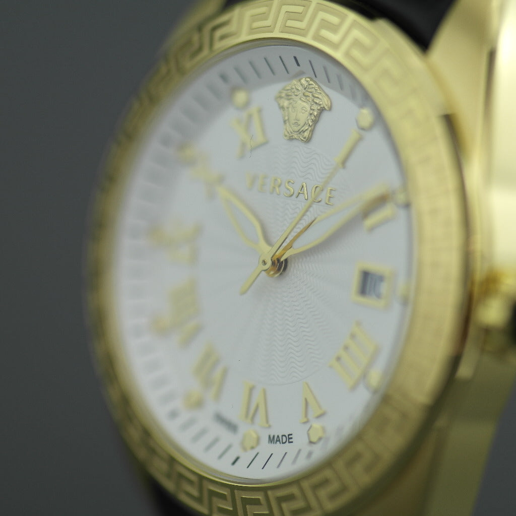 Versace V-Sport II gold plated wristwatch with strap
