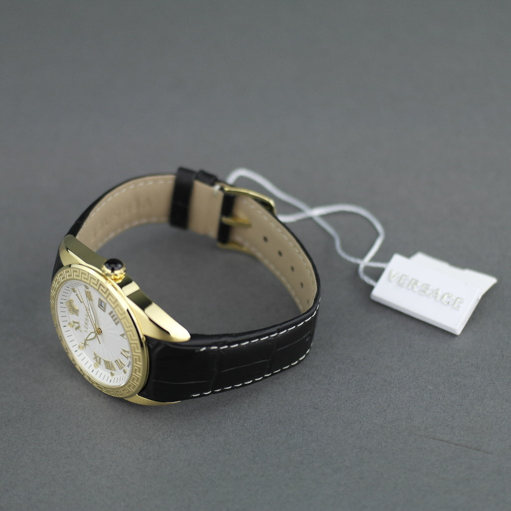 Versace V-Sport II gold plated wristwatch with strap