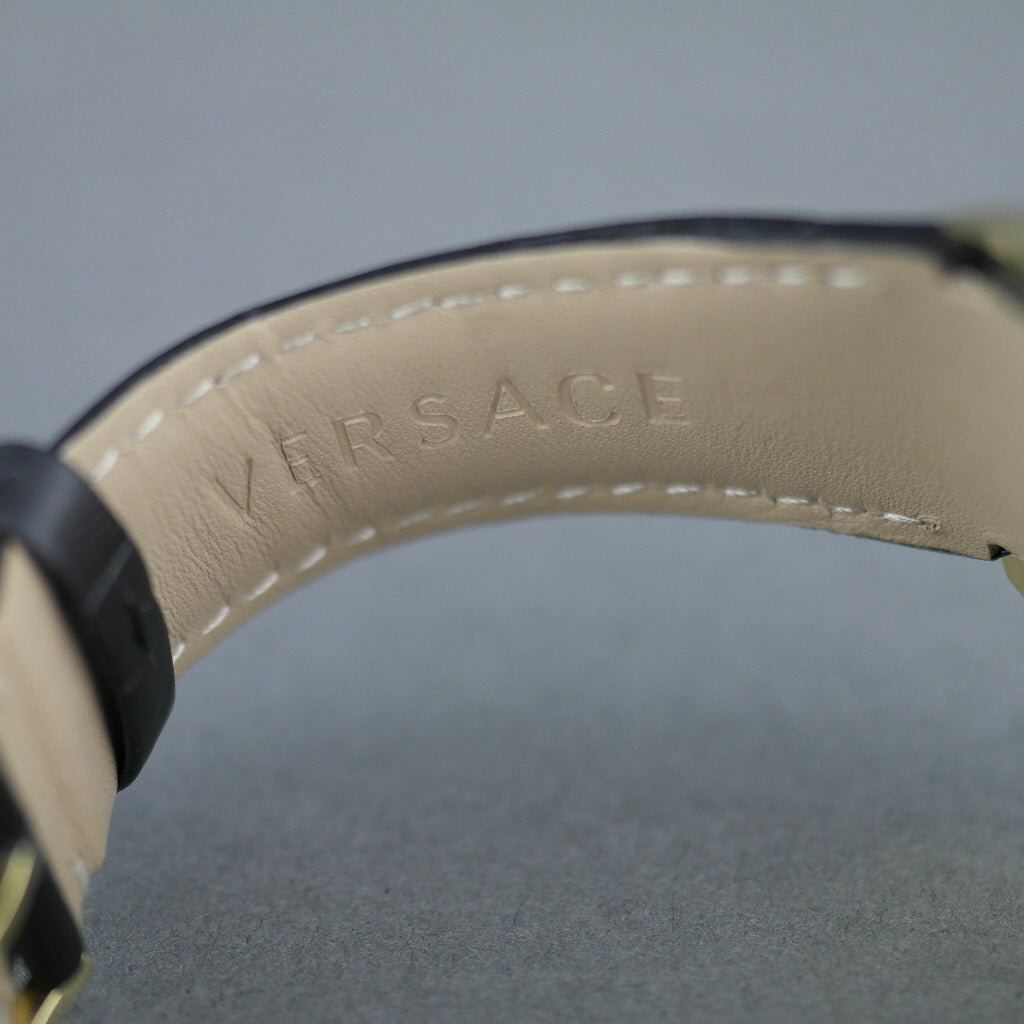 Versace V-Sport II gold plated wristwatch with strap