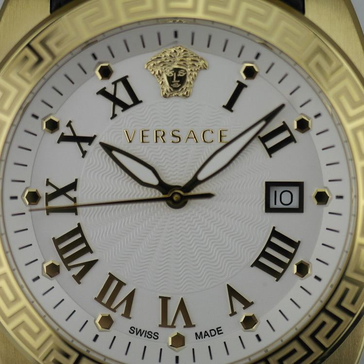 Versace V-Sport II gold plated wristwatch with strap