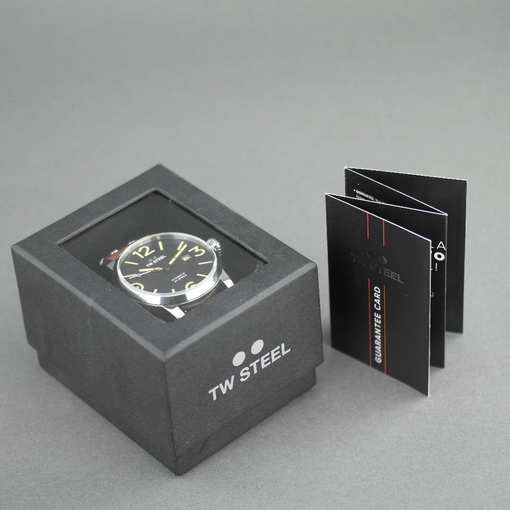 TW Steel Automatic Casual Men's wrist watch with brown leather strap