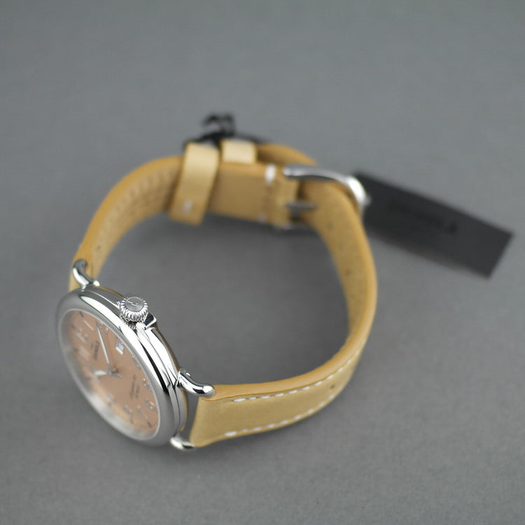 Shinola The Runwell Armbanduhr mit Kupferzifferblatt und Anilin-Latigo-Lederarmband 