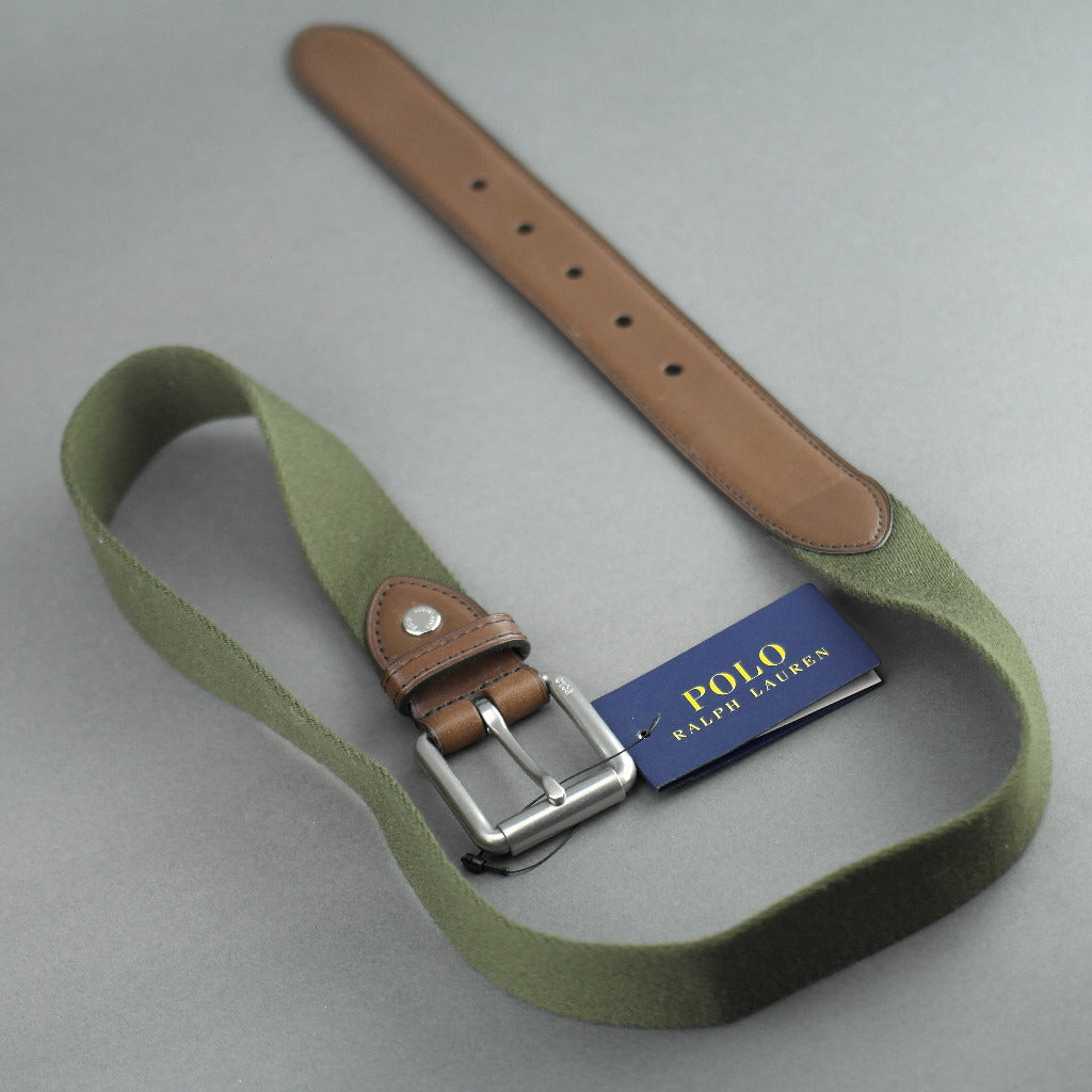 Polo Ralph Lauren Men's Webbed Roller Buckle Belt