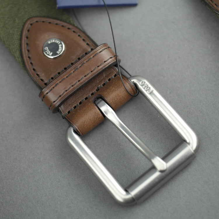 Polo Ralph Lauren Men's Webbed Roller Buckle Belt
