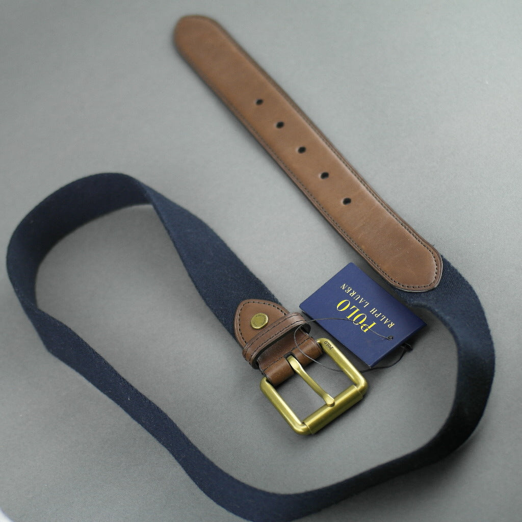 Polo Ralph Lauren Men's Webbed Roller Buckle Belt