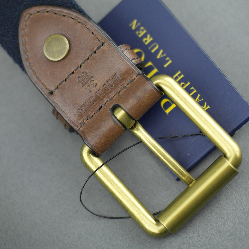 Polo Ralph Lauren Men's Webbed Roller Buckle Belt