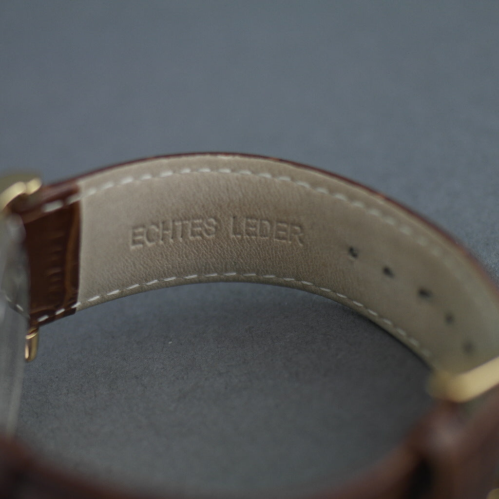 Constantin Weisz Open heart automatic wrist watch gold tone bronze dial