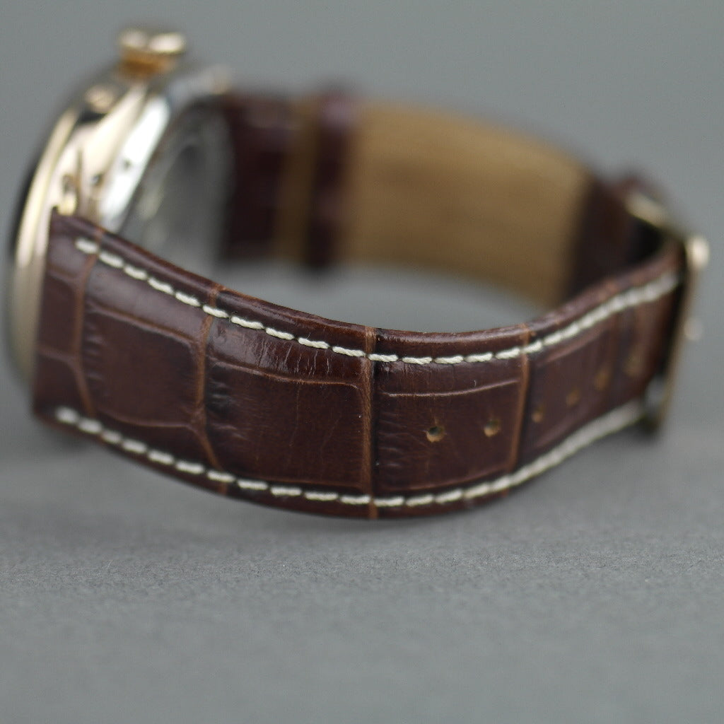 Constantin Weisz Automatik-Armbanduhr mit offenem Herzen und Lederarmband