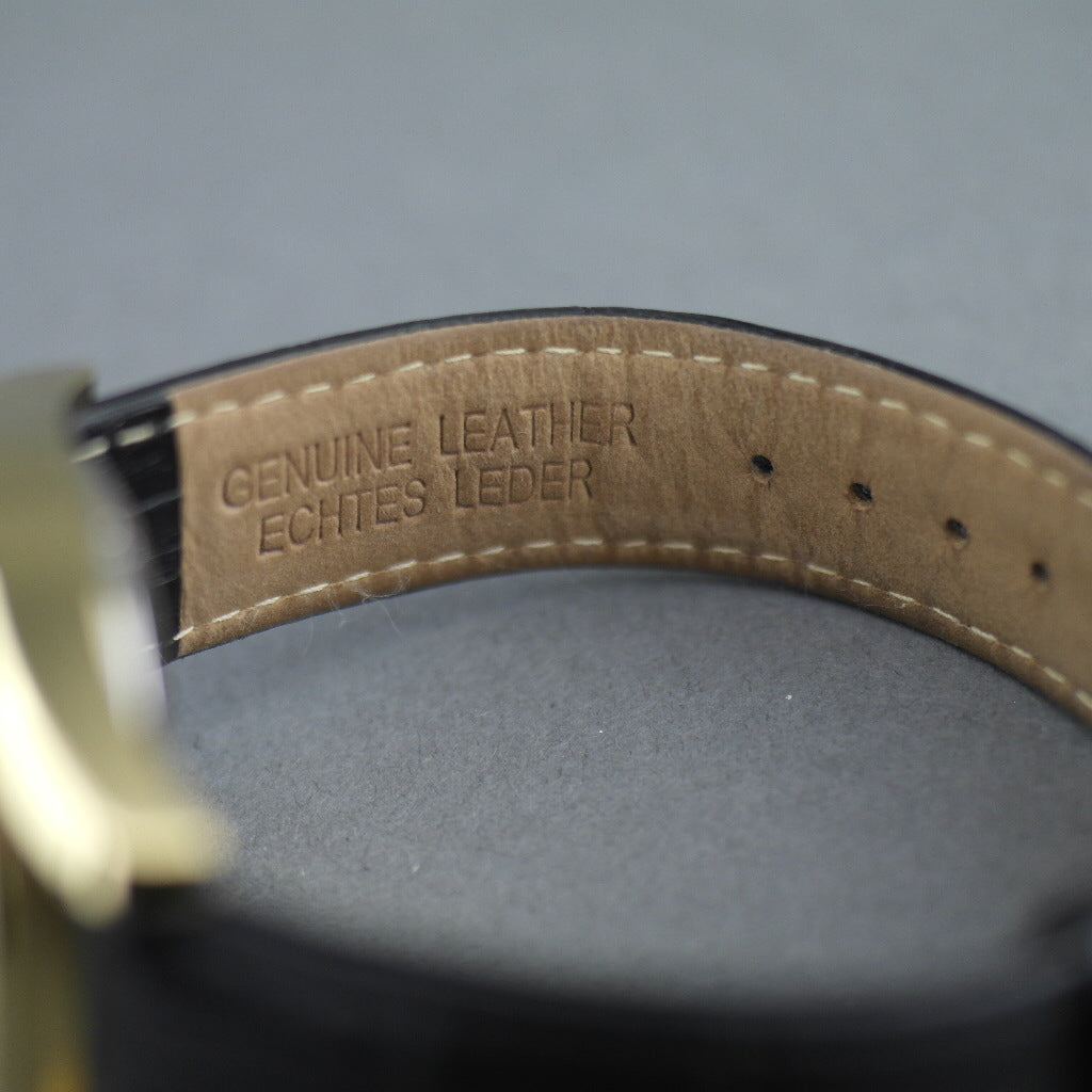 Constantin Weisz klassische Automatik-Armbanduhr mit offenem Herzen und Lederarmband