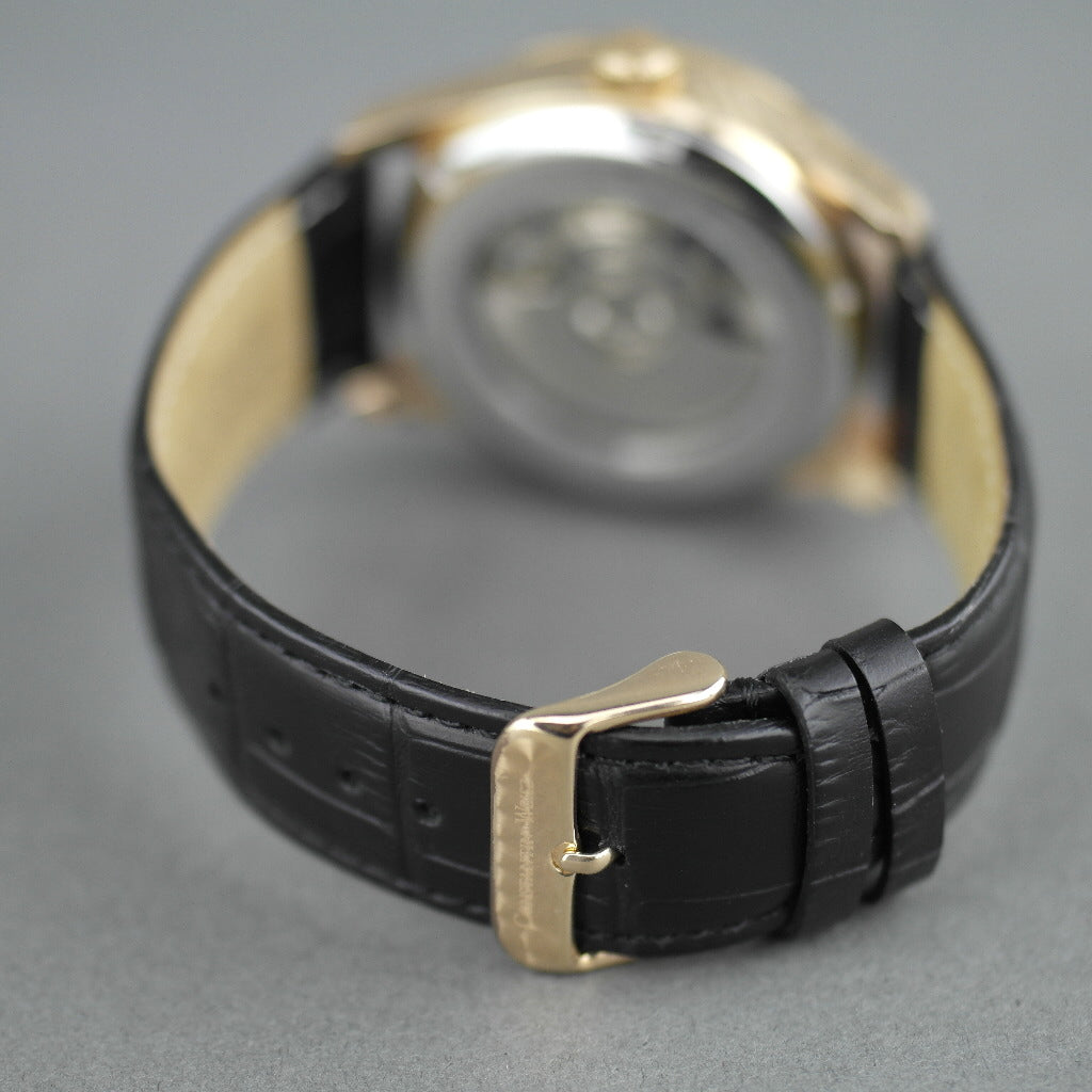 Constantin Weisz klassische automatische Armbanduhr mit offenem Herzen und 38 Steinen
