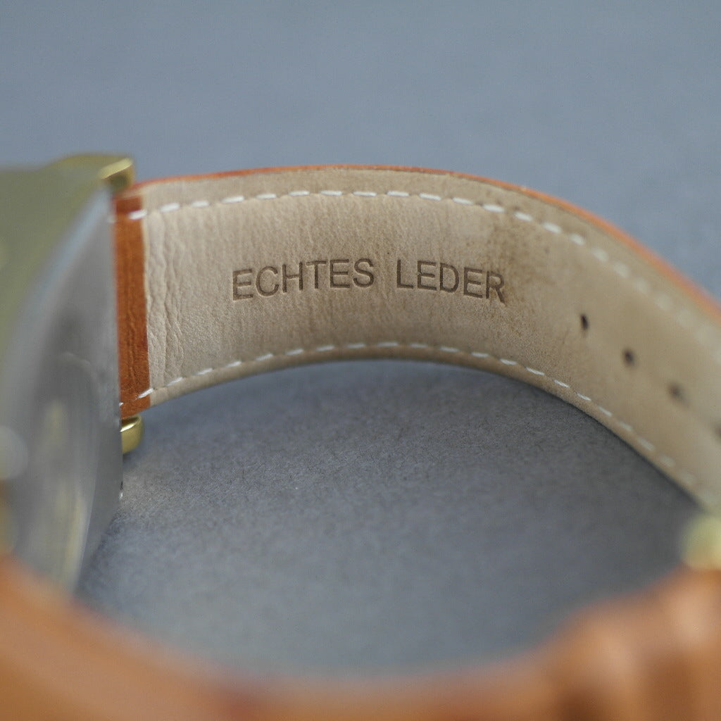 Constantin Weisz Automatische vergoldete Armbanduhr mit Skelett-Perlmutt-Zifferblatt