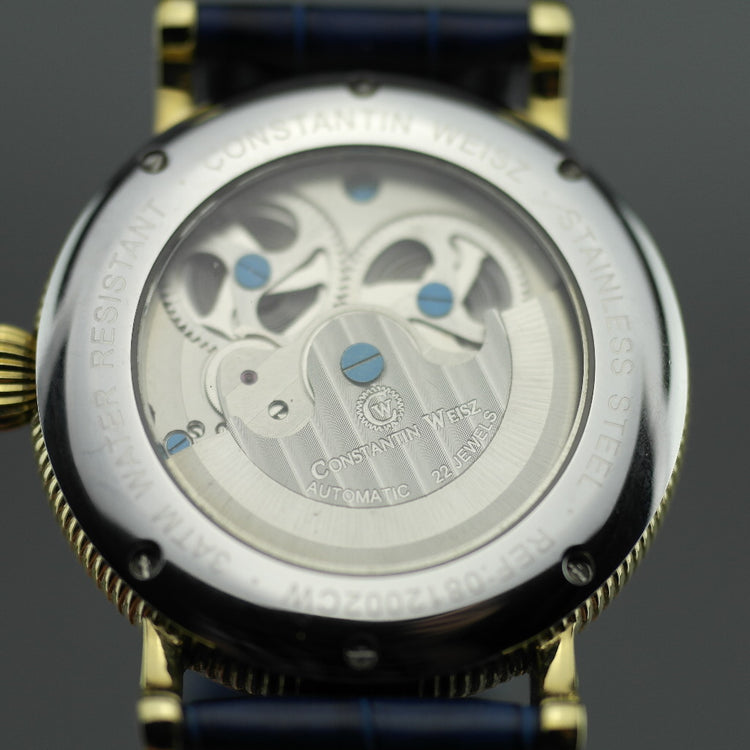 Constantin Weisz, automatische Armbanduhr mit offenem Herzen, 22 Steine, Datum, Tag und Nacht