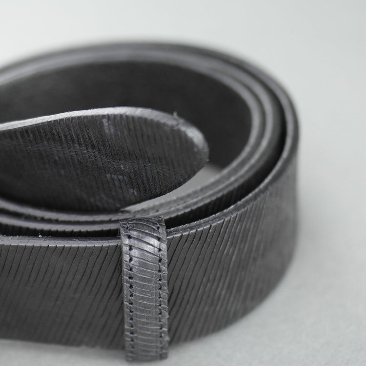 Elliot Rhodes Gents Casual black laser cut full grain leather belt