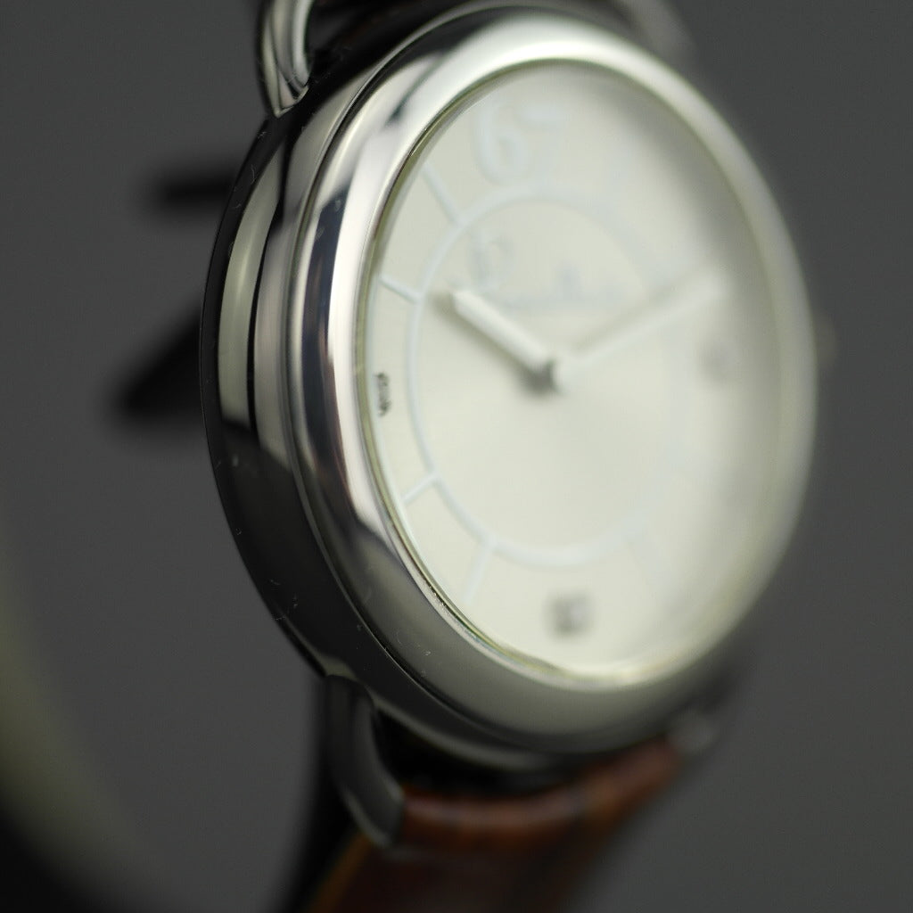 Pomellato 67 Limited Edition Ladies wristwatch with Diamonds with brown strap