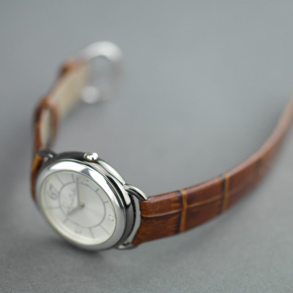 Pomellato 67 Limited Edition Ladies wristwatch with Diamonds with brown strap