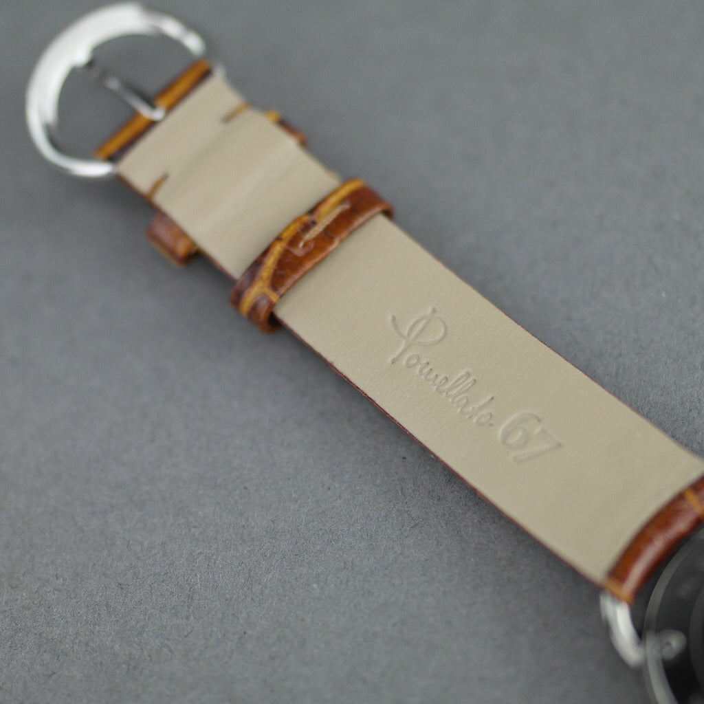 Pomellato 67 Limited Edition Ladies wristwatch with Diamonds with brown strap