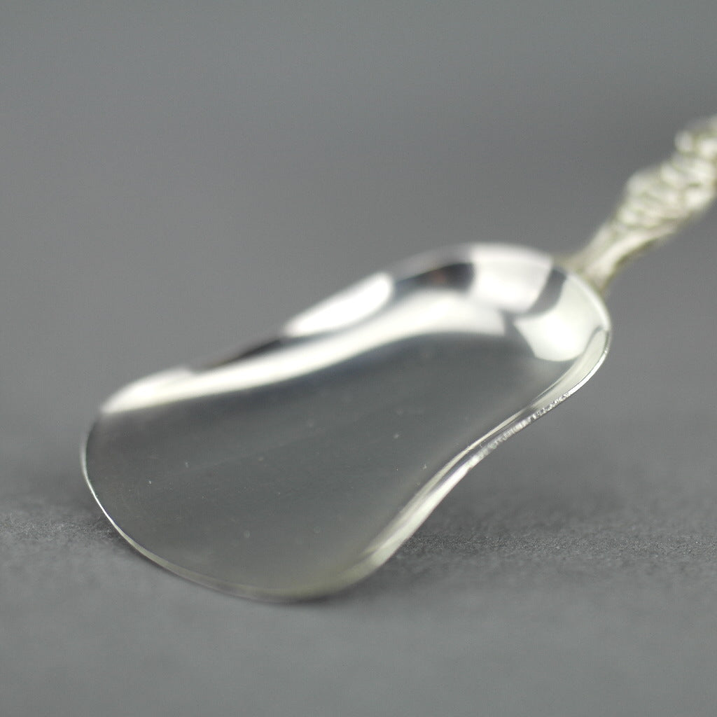 Antique silver plated spoon from Italy with Rome She-wolf on the top