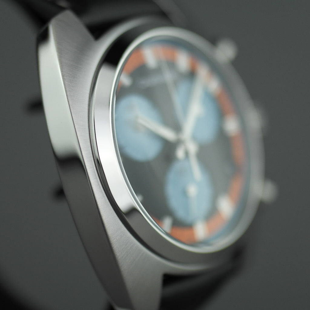 Calvin Klein Chronograph-Armbanduhr, hergestellt in der Schweiz, mit schwarzem Band